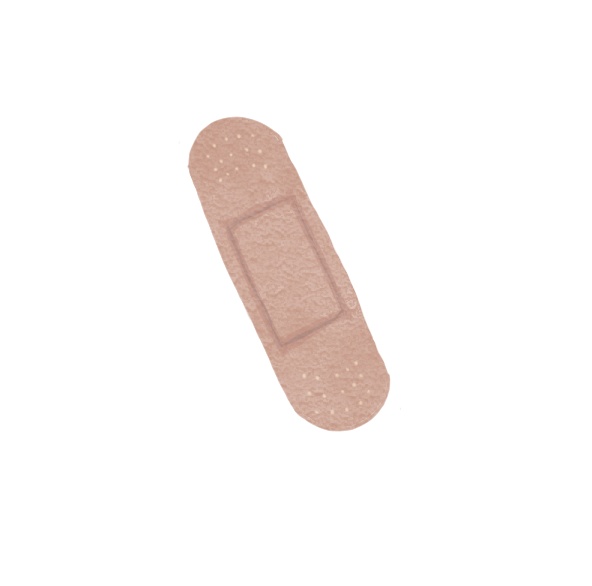 怪しい痕と絆創膏