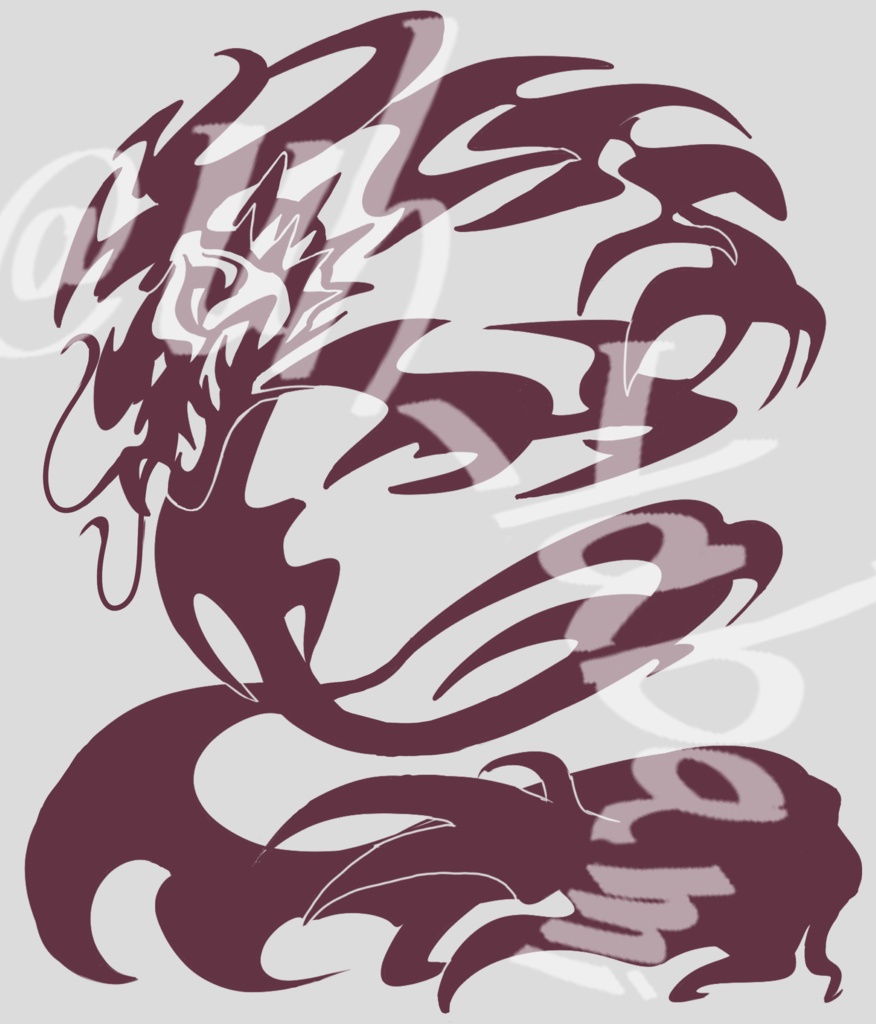 トライバル風龍