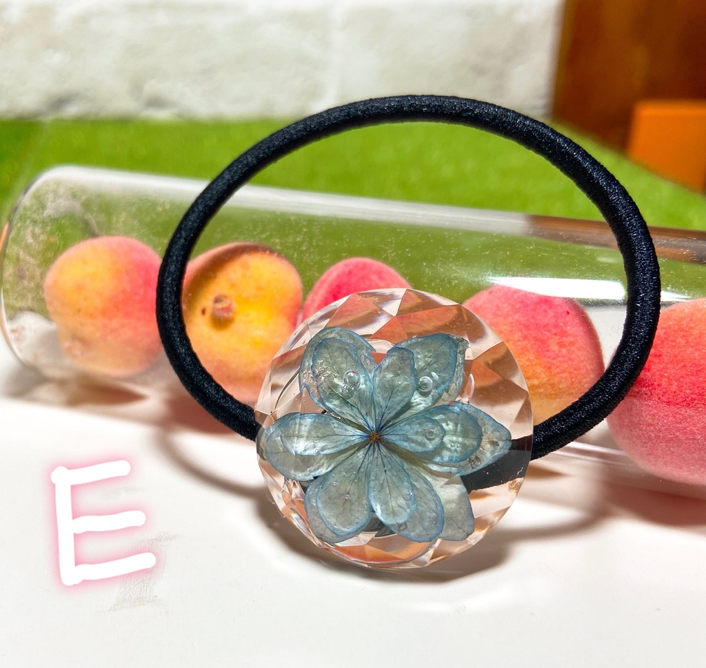 紫陽花ヘアゴム