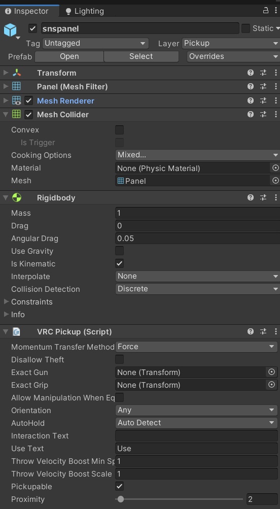 SNS風自撮りパネル (fbx, unitypackage)