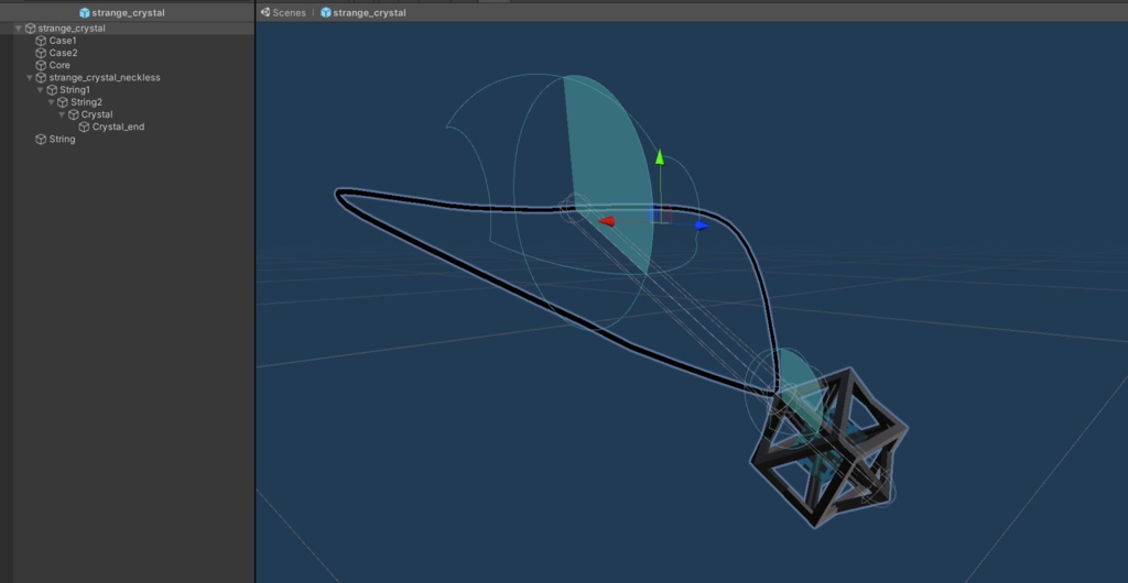 CubeCrystal Neckless (fbx, unitypackage)