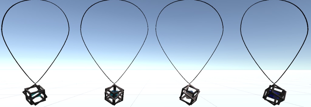 CubeCrystal Neckless (fbx, unitypackage)