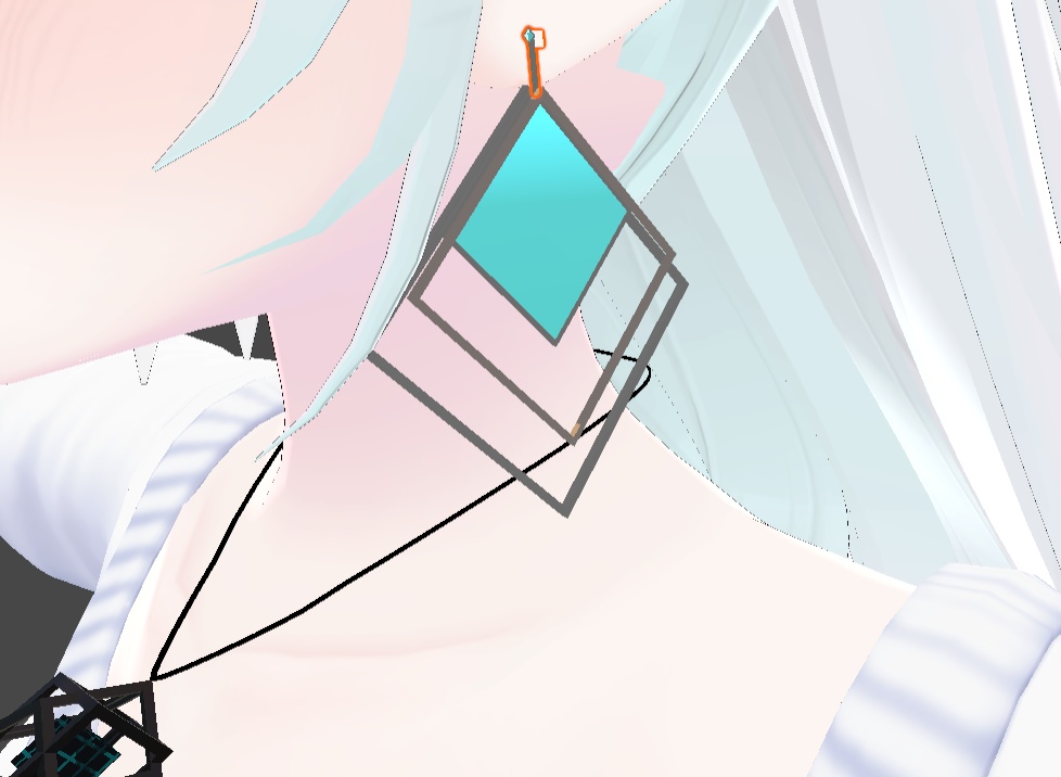 SquareCrystal Earrings (fbx, unitypackage)