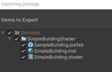 SimpleBuilding Shader