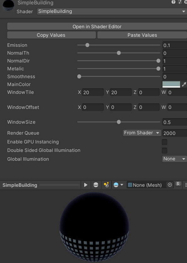 SimpleBuilding Shader