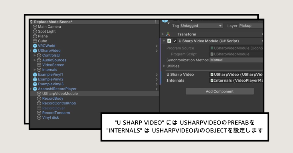 Udon Record Player向け差し替えモデル&アニメーション