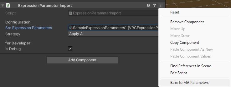 [無料] MA Parameters に Expression Parameters を取り込むツール ...