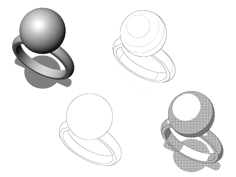 【3Dモデルデータ】真珠の指輪(お試し・無料)【3D Model free】