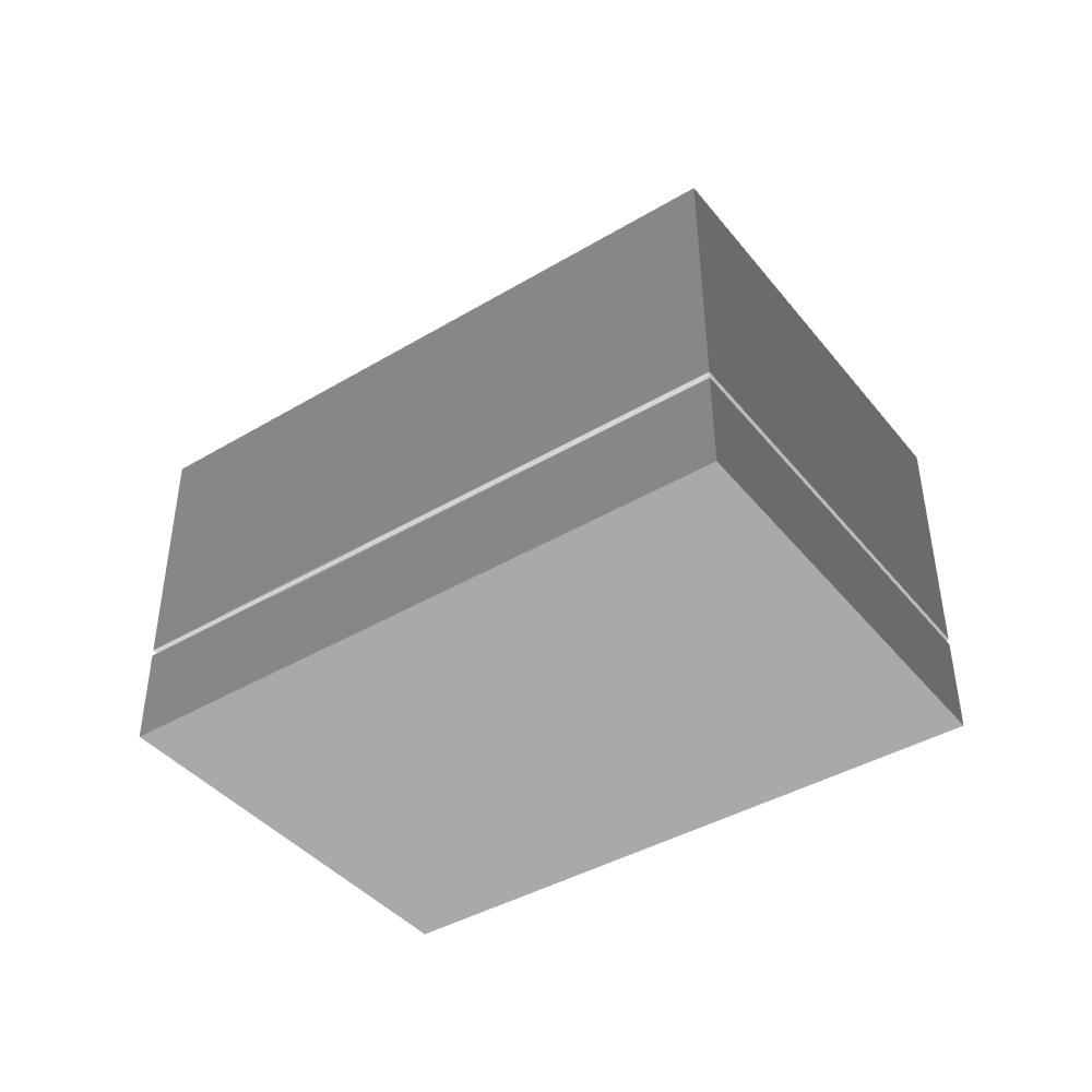 【3Dモデルデータ】ケース付きペアリング(平打ち・プリンセスカット)【3D model, wedding ring and jewelry case】