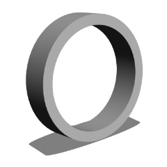 【3Dモデルデータ】ケース付きペアリング(平打ち・プリンセスカット)【3D model, wedding ring and jewelry case】