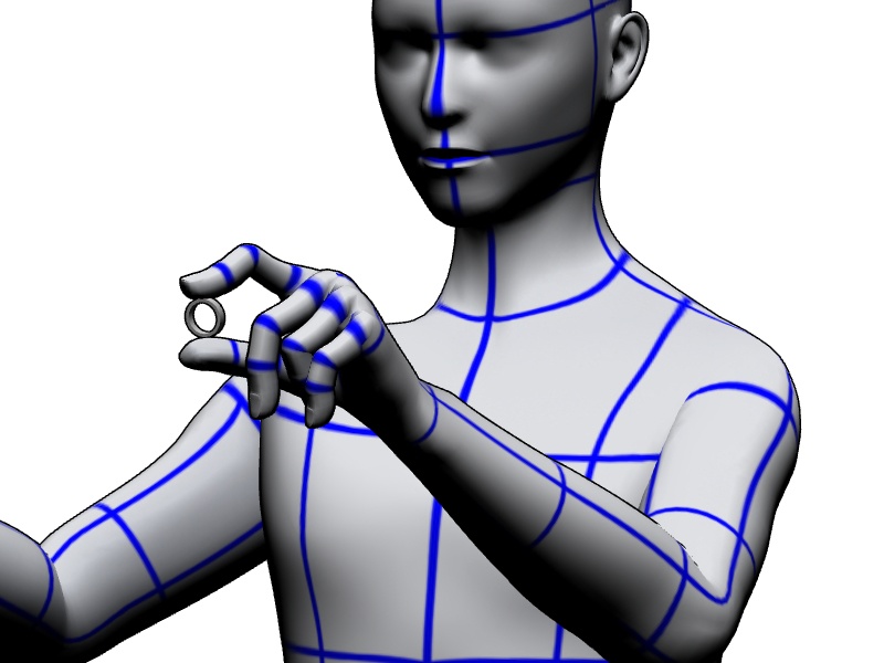 【3Dモデルデータ】ケース付きペアリング(平打ち・プリンセスカット)【3D model, wedding ring and jewelry case】