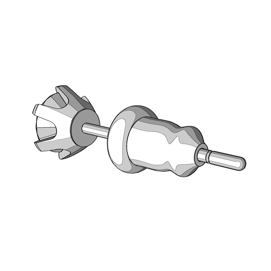 【3Dモデルデータ】石付きピアス【3D model・ Earrings with stones】