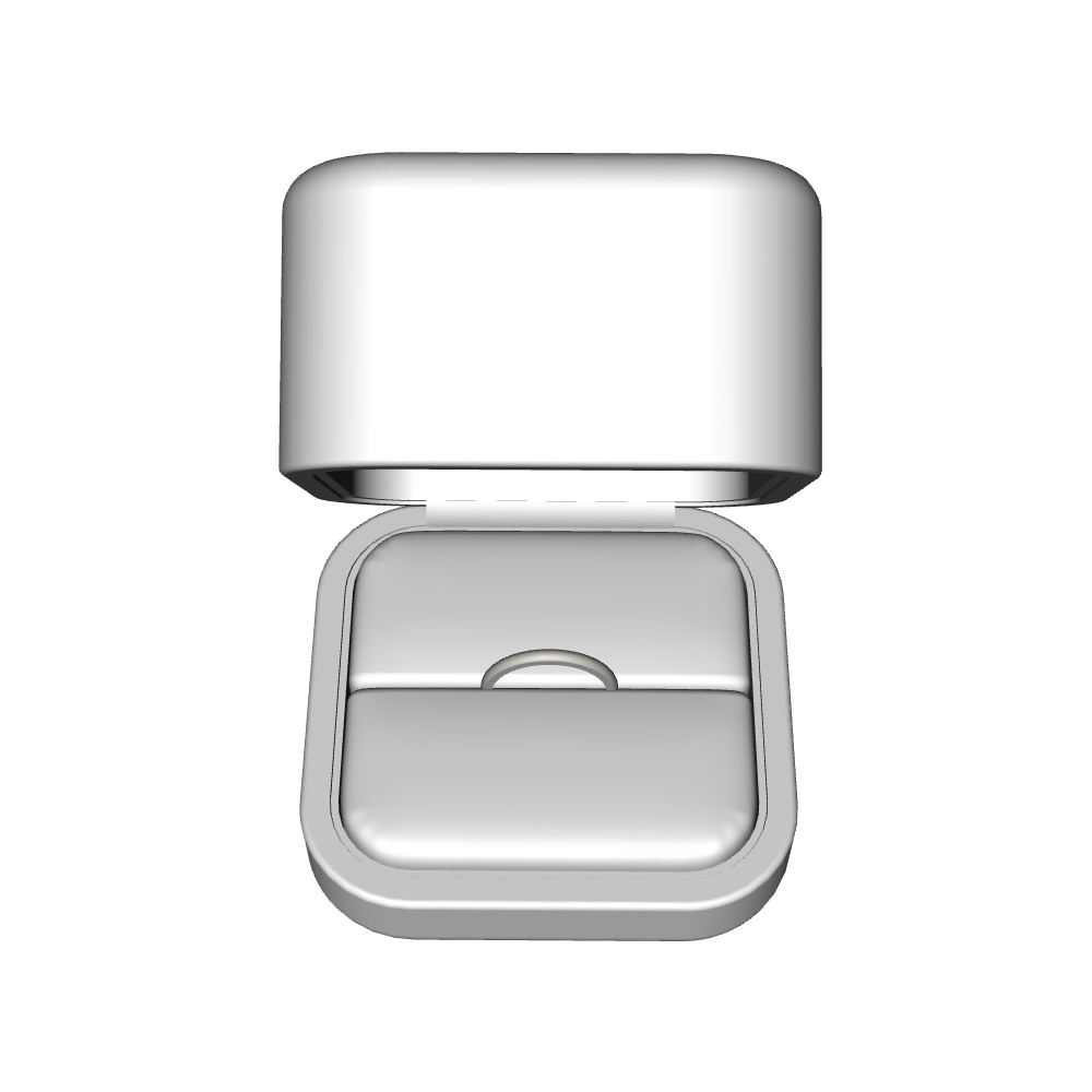 【3Dモデルデータ】ケース付きデザインリング【3DModel gem stone ring】