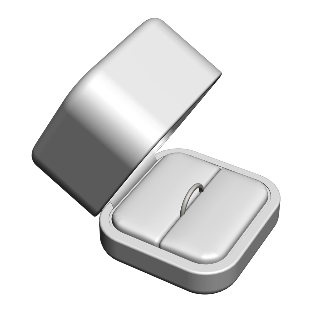 【3Dモデルデータ】ケース付きデザインリング【3DModel gem stone ring】