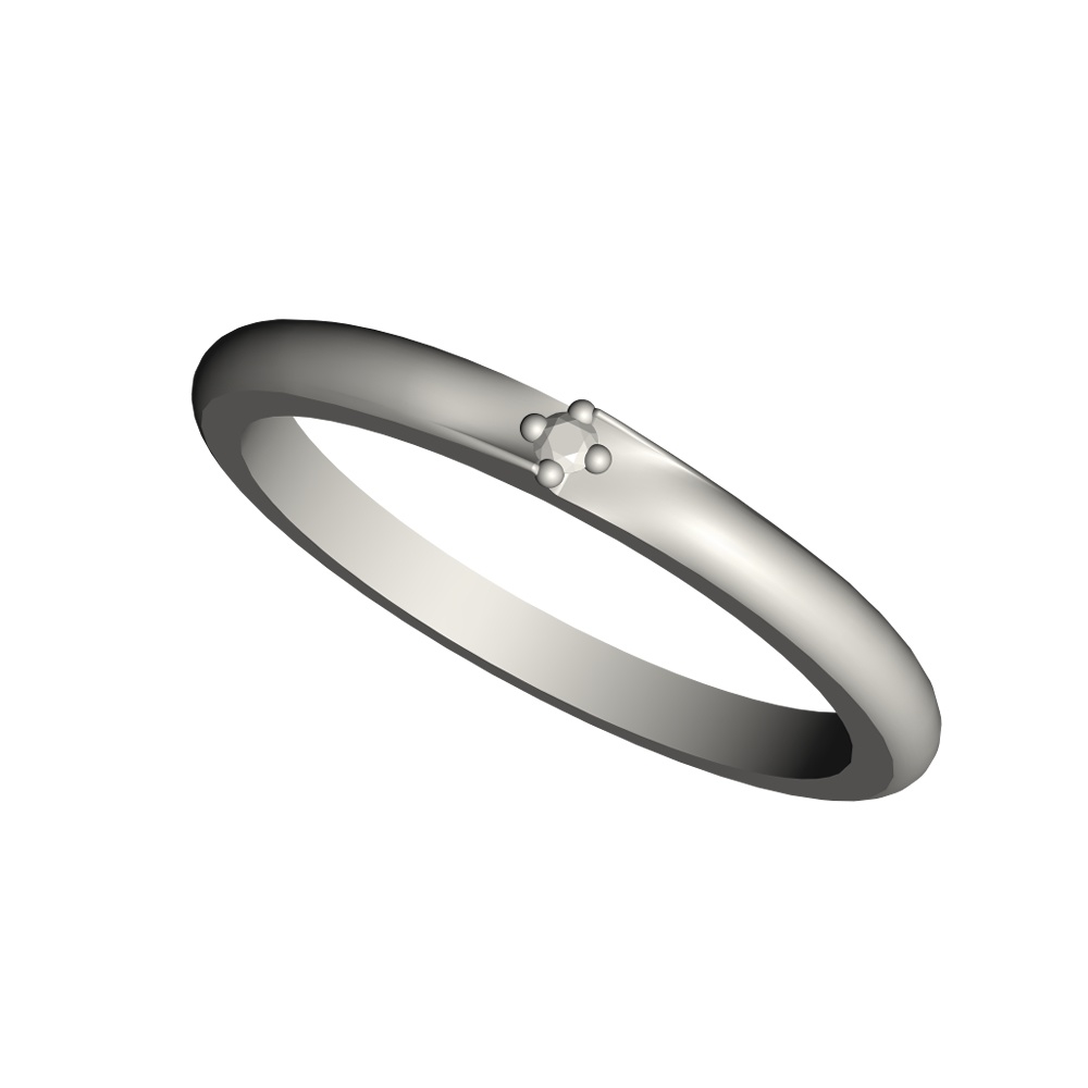 【3Dモデルデータ】ケース付きデザインリング【3DModel gem stone ring】