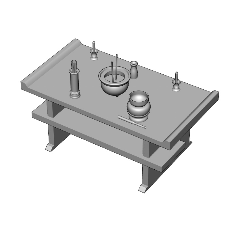【3Dモデルデータ】家族葬セット