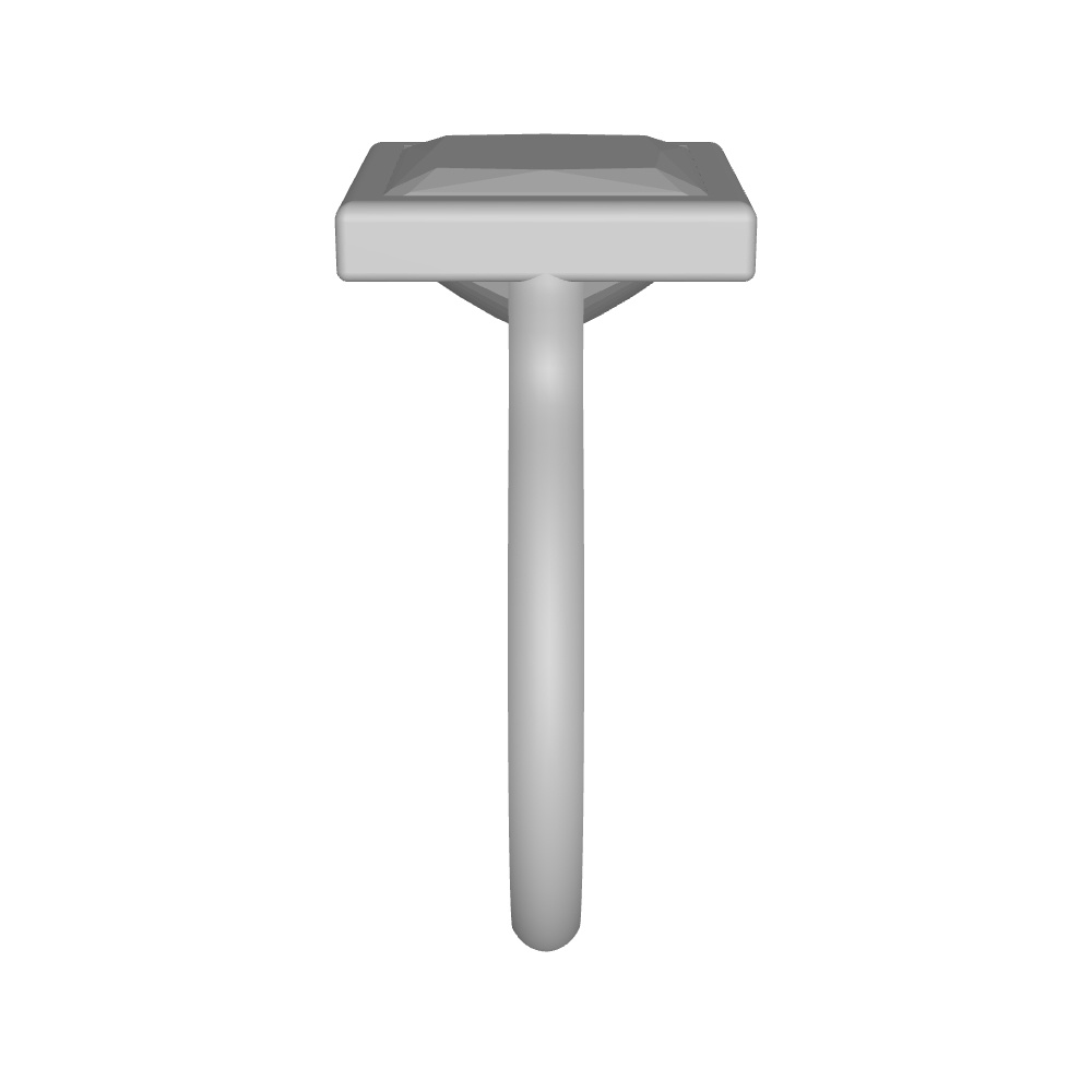 【3Dモデルデータ】リング8(プリンセスカット)【Ring8 Prinsess cut】