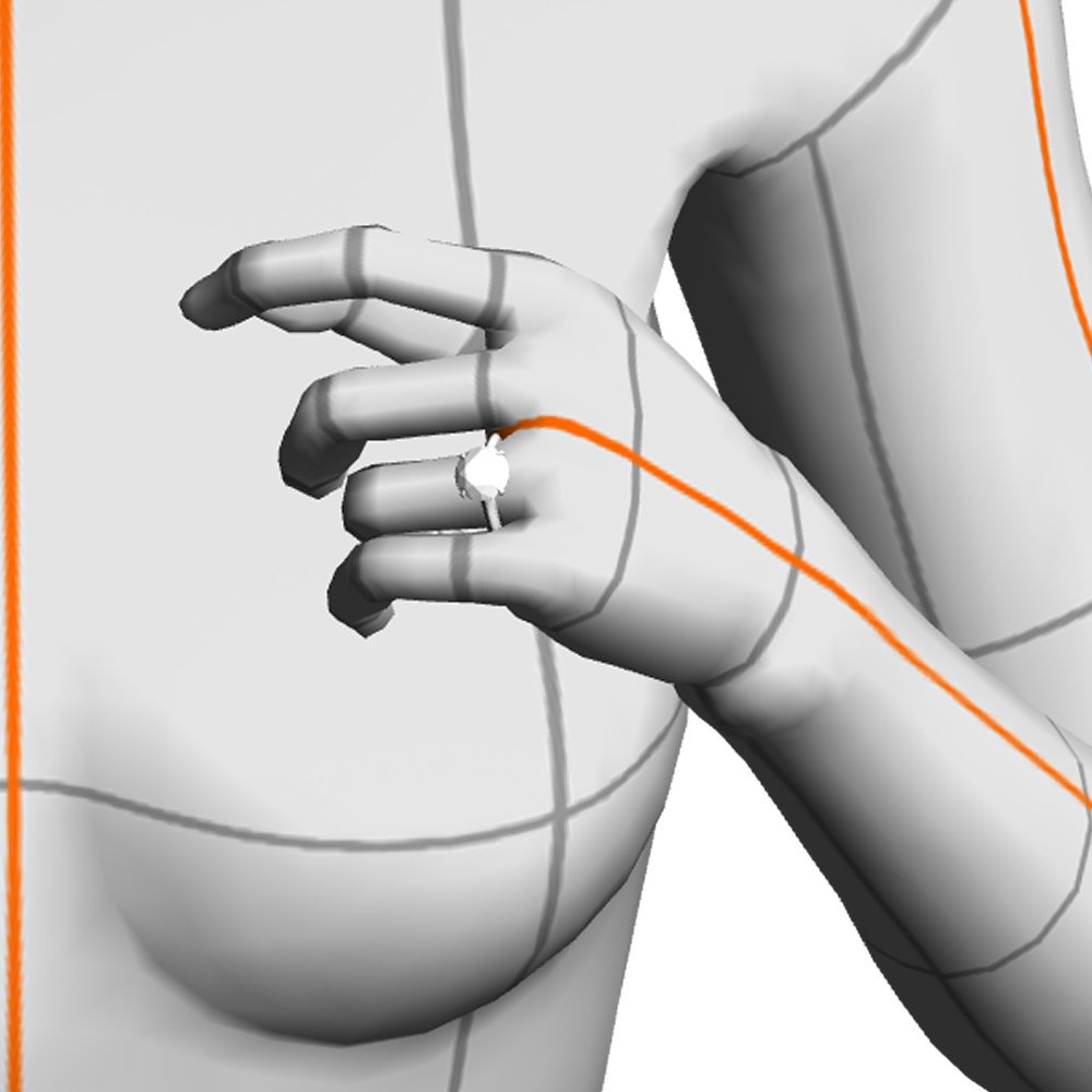 【3Dモデルデータ】リング9 : ケース付きの婚約指輪ラウンドブリリアントカット2ctアップ【3D model engagement ring】