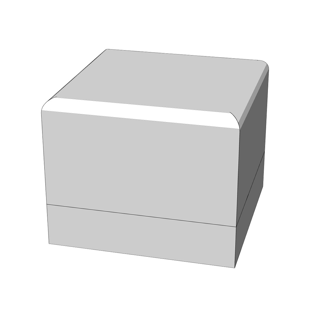 【3Dモデルデータ】リング9 : ケース付きの婚約指輪ラウンドブリリアントカット2ctアップ【3D model engagement ring】