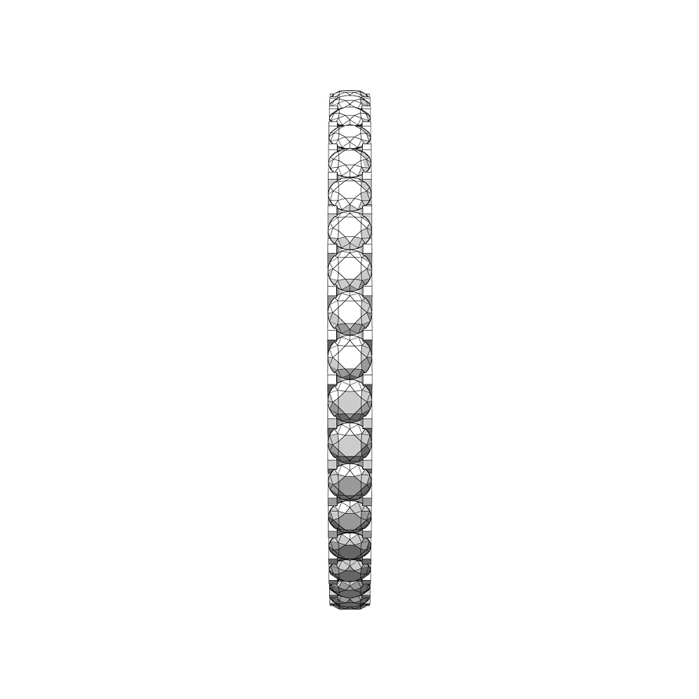 【3Dモデルデータ】リング12 : フルエタニティリング(幅1.5mm)【3DModel full eternity ring (1.5mm)】