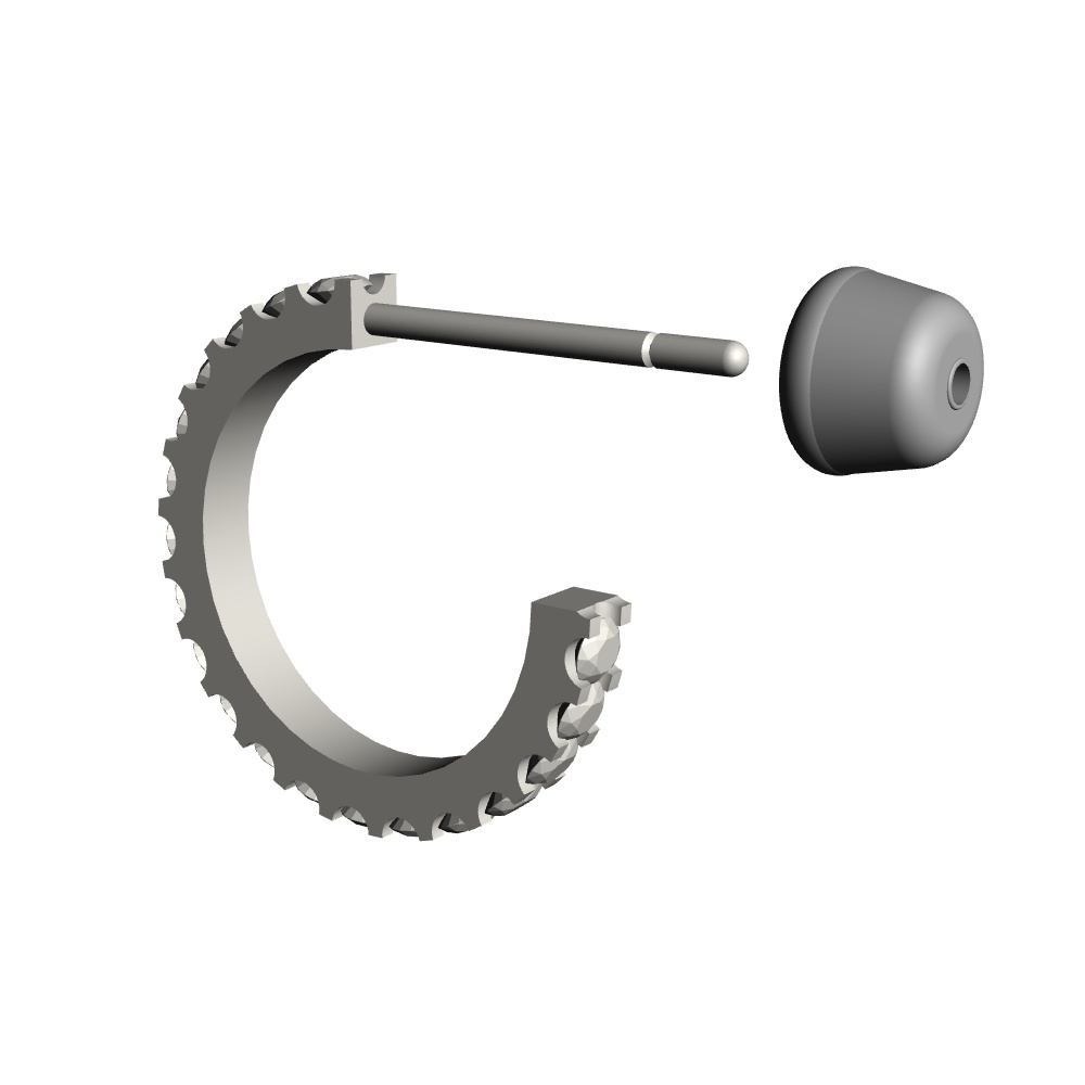 【3Dモデルデータ】ピアス4【Pierced earrings】