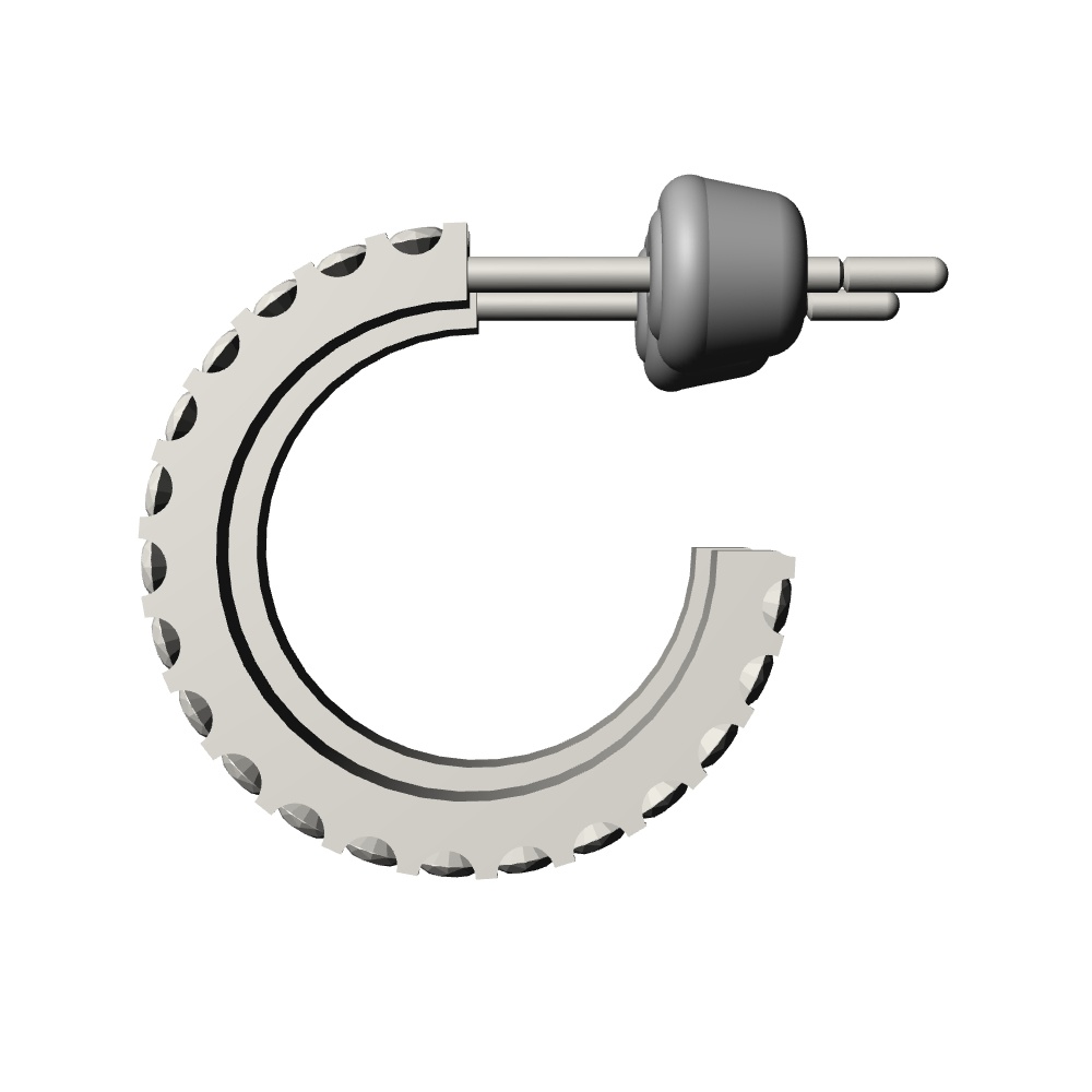 【3Dモデルデータ】ピアス4【Pierced earrings】