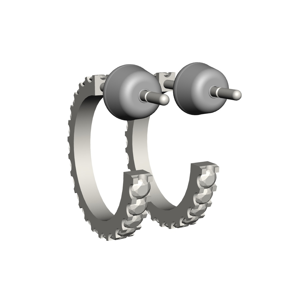 【3Dモデルデータ】ピアス4【Pierced earrings】