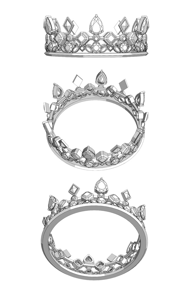 【3Dモデルデータ】王冠1【3D model crown1】