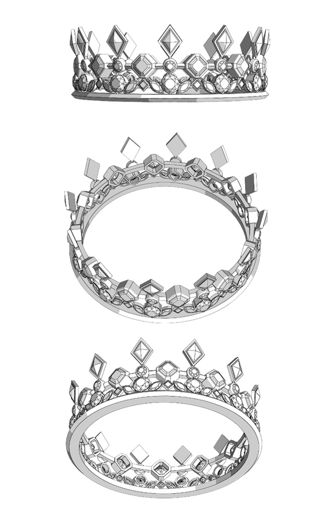 【3Dモデルデータ】王冠1【3D model crown1】