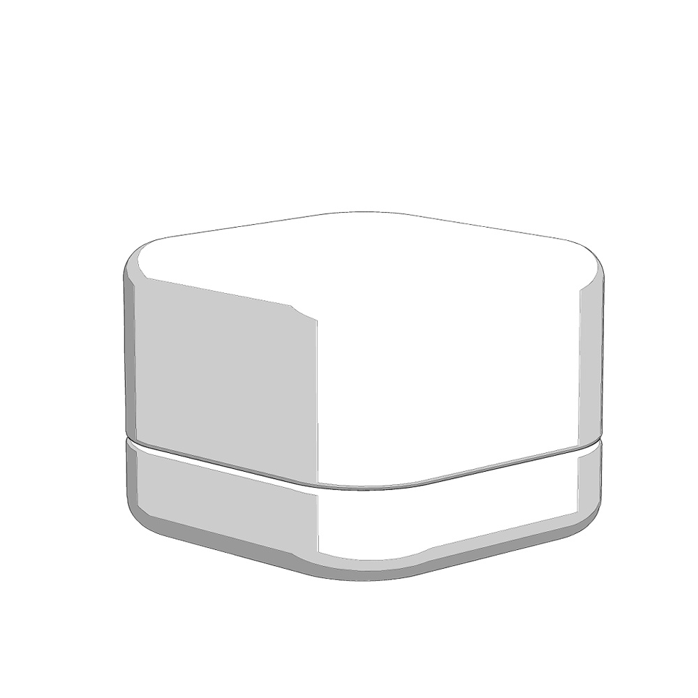 【3Dモデルデータ】ピアス5: ケース付き(4つ爪)【Pierced earrings (with case)】