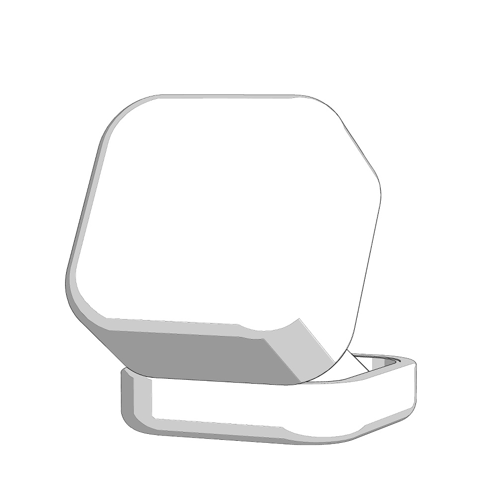 【3Dモデルデータ】ピアス5: ケース付き(4つ爪)【Pierced earrings (with case)】