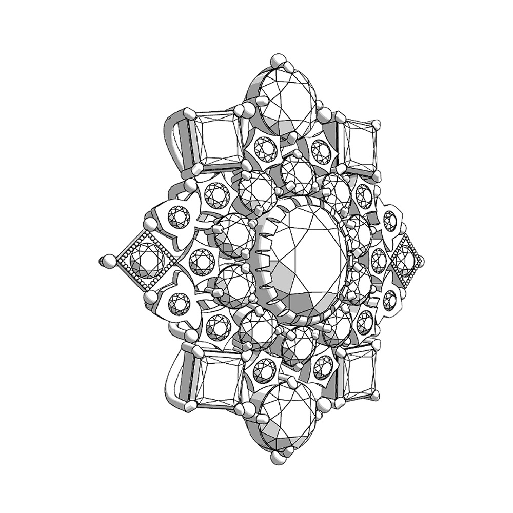 【3Dモデルデータ】ペンダント8【3D model pendant8】