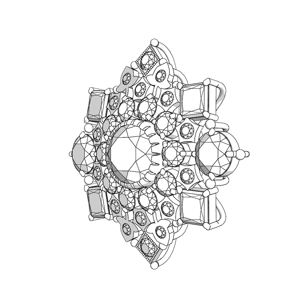 【3Dモデルデータ】ペンダント8【3D model pendant8】