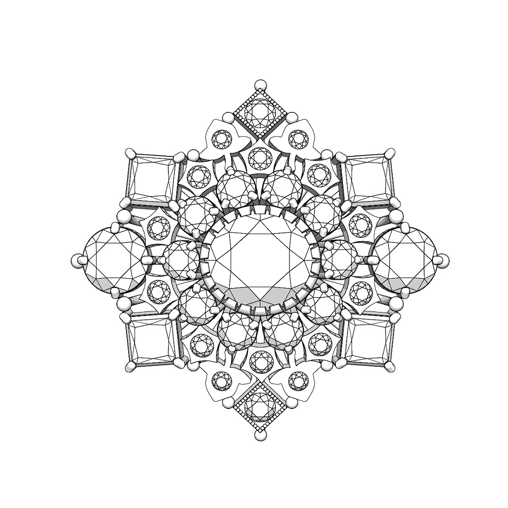 【3Dモデルデータ】ペンダント8【3D model pendant8】