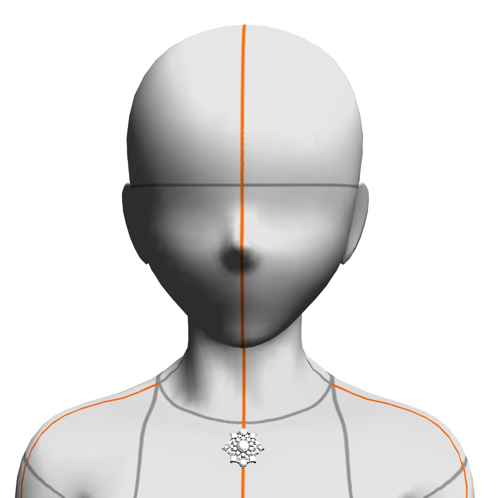 【3Dモデルデータ】ペンダント8【3D model pendant8】