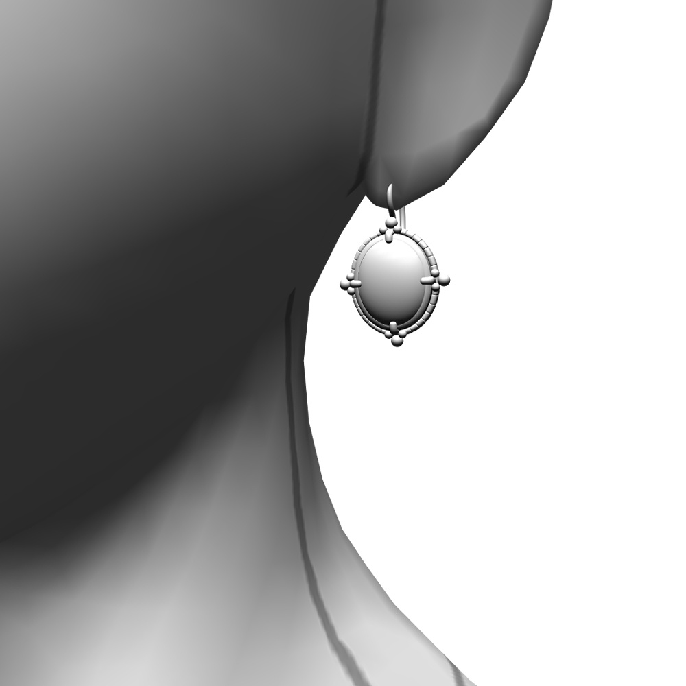 【3Dモデルデータ】ピアス7【Pierced earrings7】