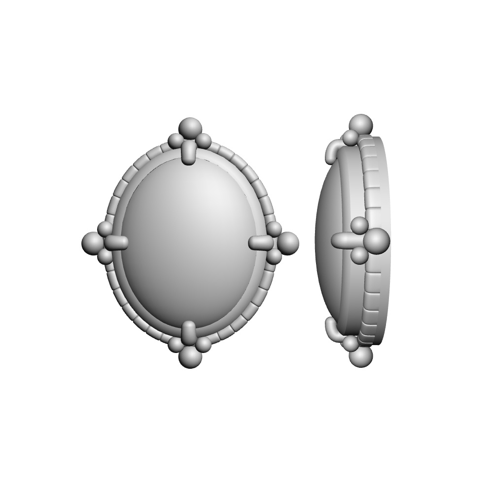 【3Dモデルデータ】ピアス7【Pierced earrings7】