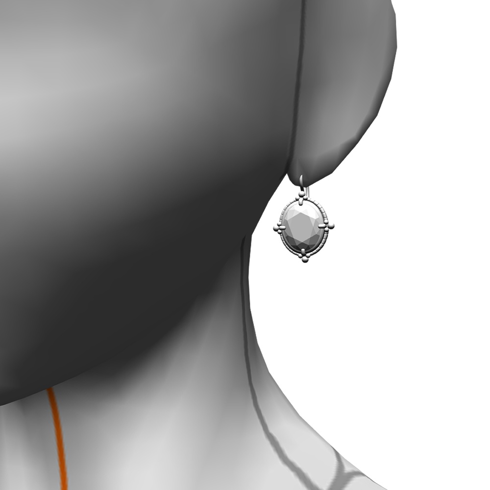 【3Dモデルデータ】ピアス7【Pierced earrings7】