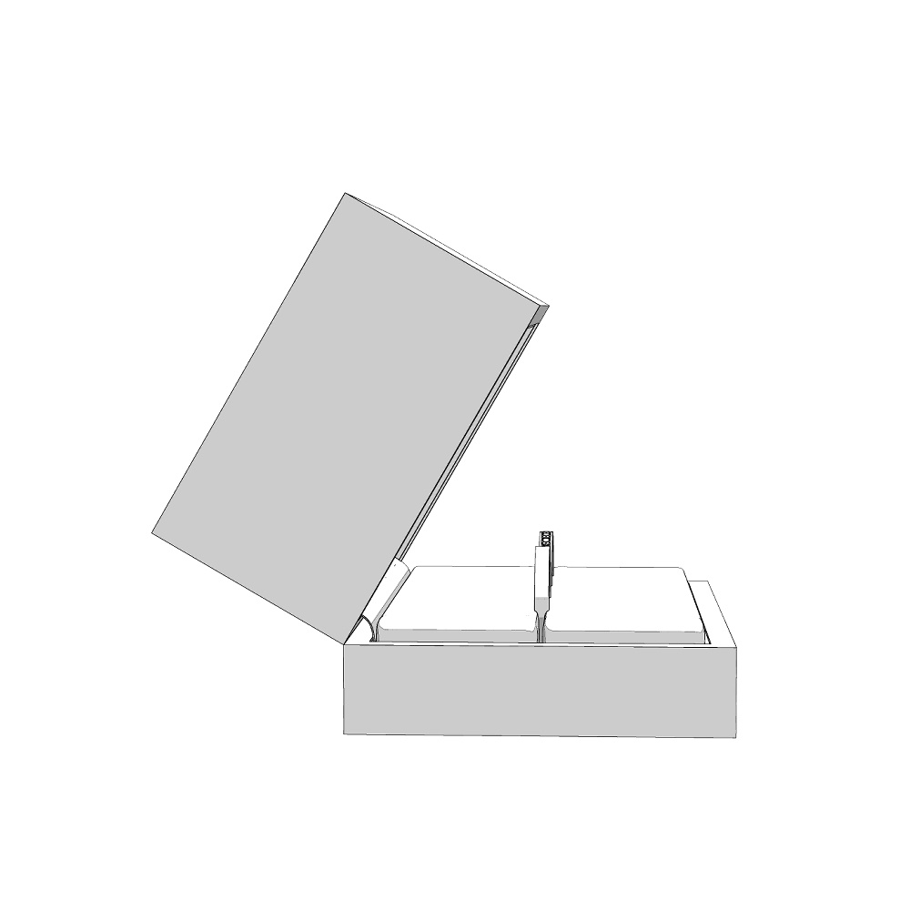 【3Dモデルデータ】リング21 : ケース付きのペアリング(レール留めのハーフエタニティ+平打ち)【3Dmodel deta partnerring21】