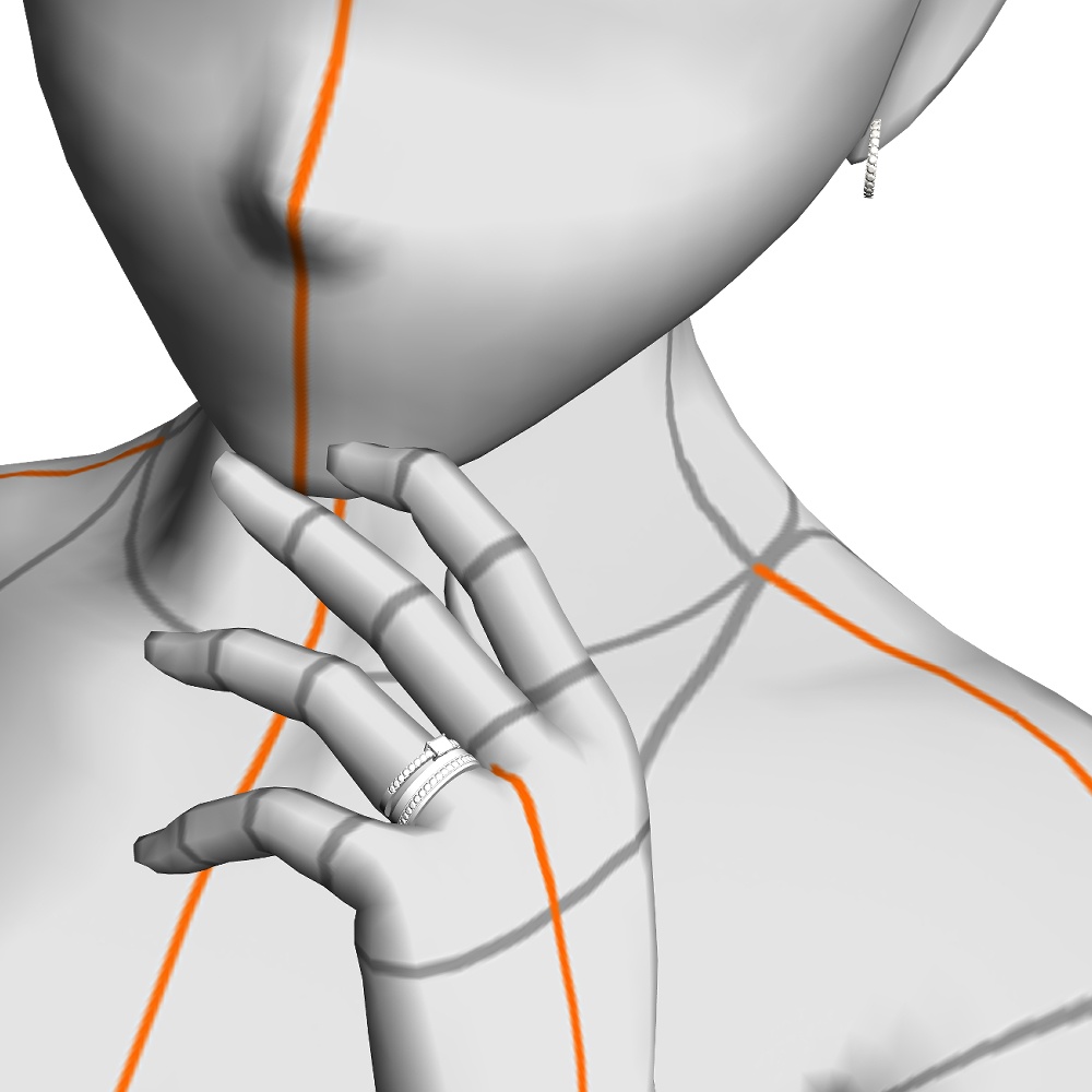 【3Dモデルデータ】リング22 : ケース付きのペアリング【3Dmodel deta partnerring22】
