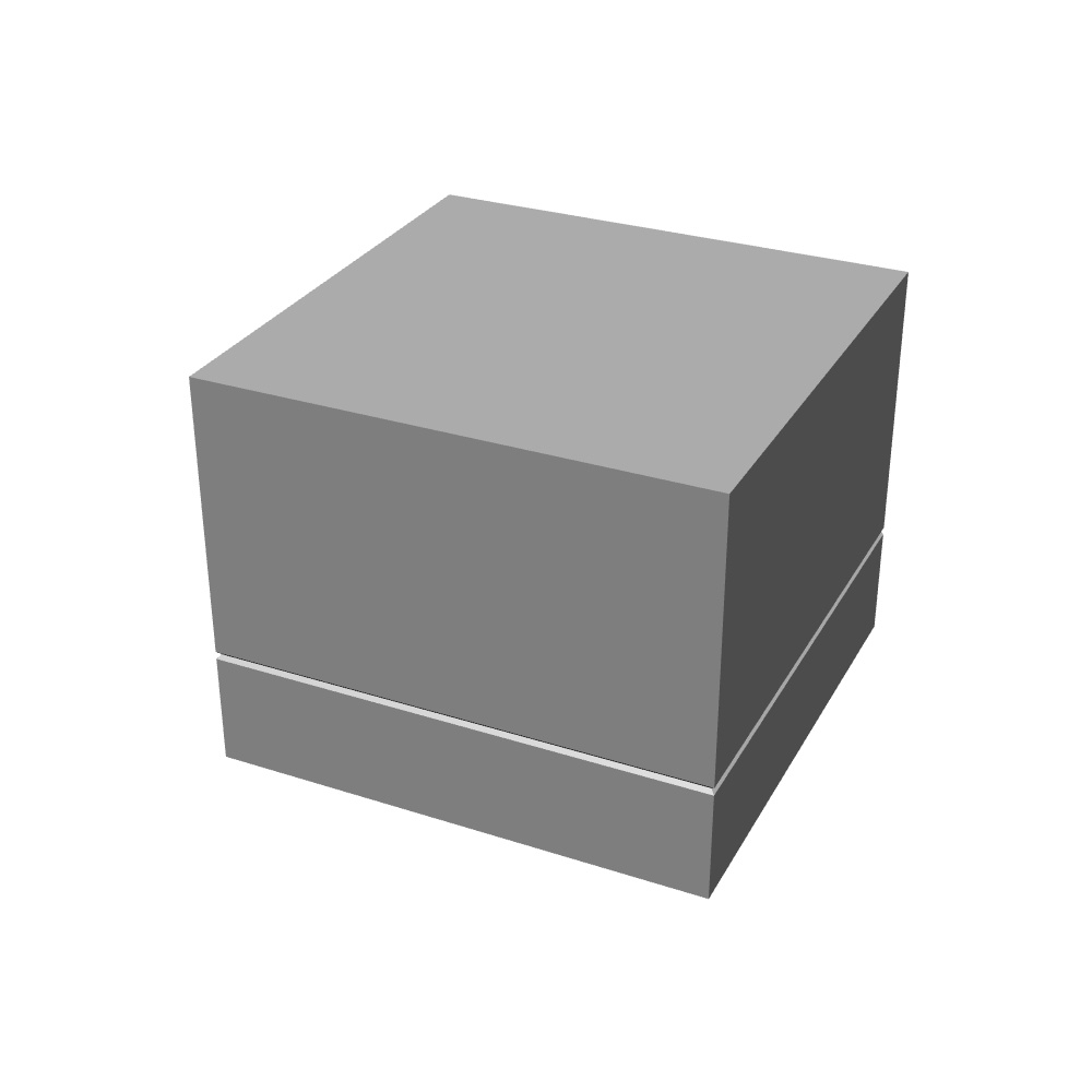 【3Dモデルデータ】リング22 : ケース付きのペアリング【3Dmodel deta partnerring22】