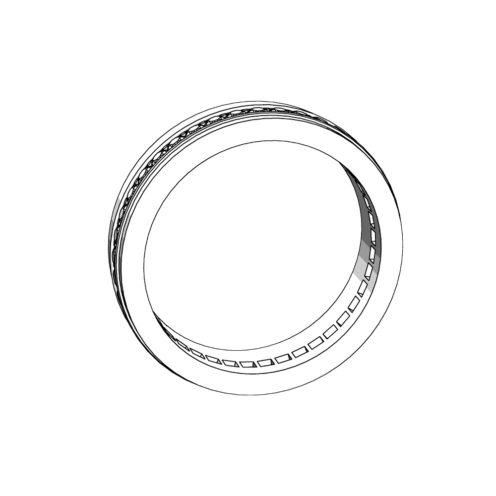 【3Dモデルデータ】リング22 : ケース付きのペアリング【3Dmodel deta partnerring22】