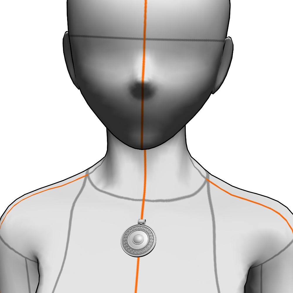 【3Dモデルデータ】ペンダント9【3D model pendant9】