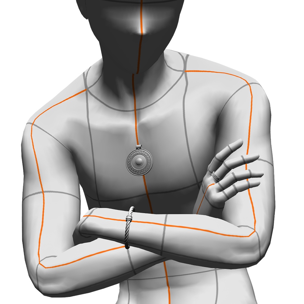 【3Dモデルデータ】ペンダント9【3D model pendant9】