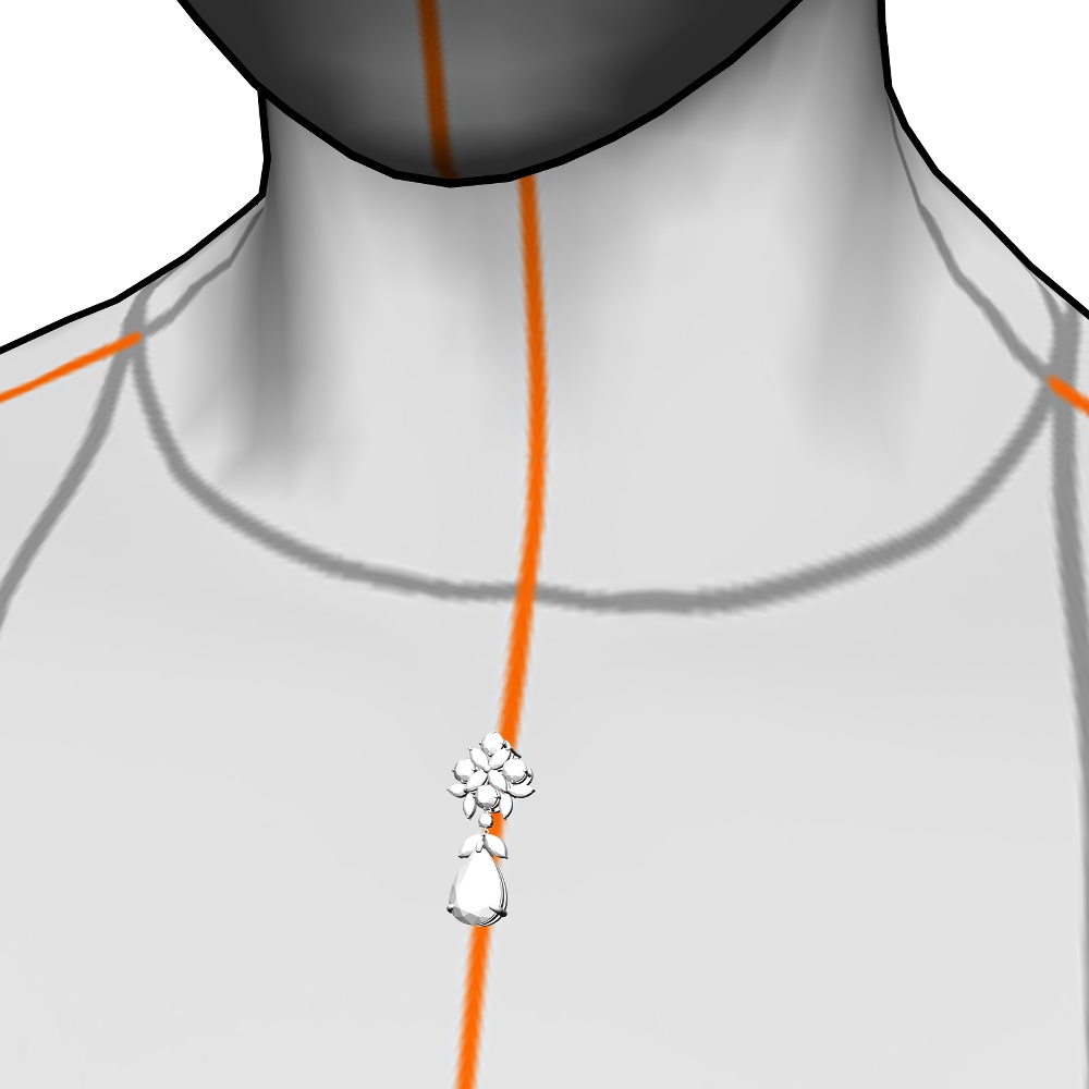 【3Dモデルデータ】ピアス14【Pierced earrings14】