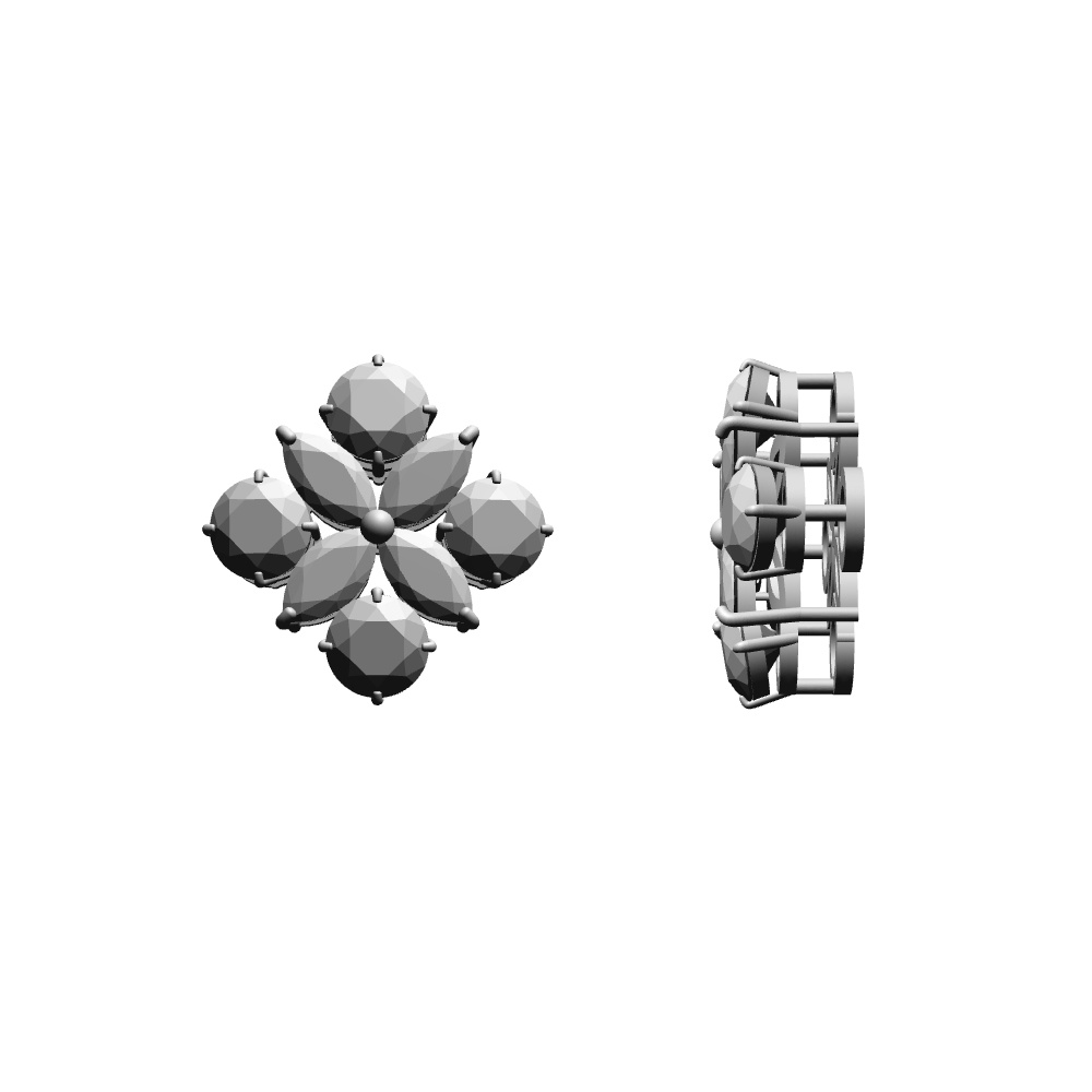 【3Dモデルデータ】ピアス14【Pierced earrings14】