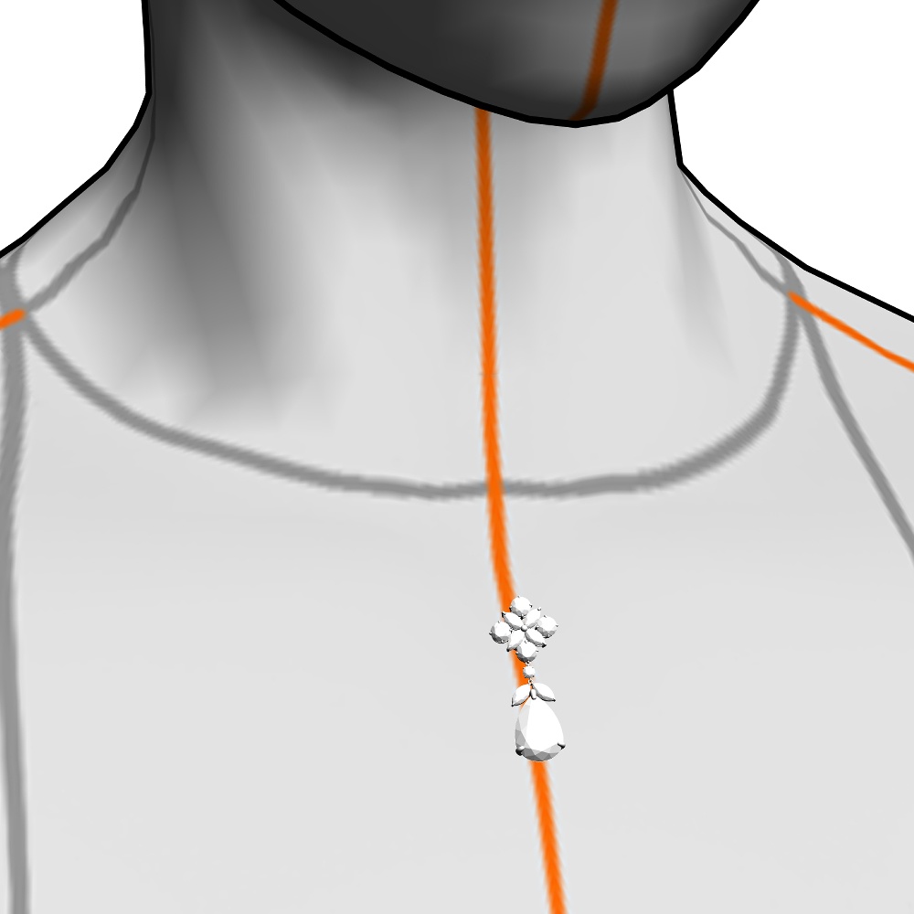 【3Dモデルデータ】ピアス14【Pierced earrings14】