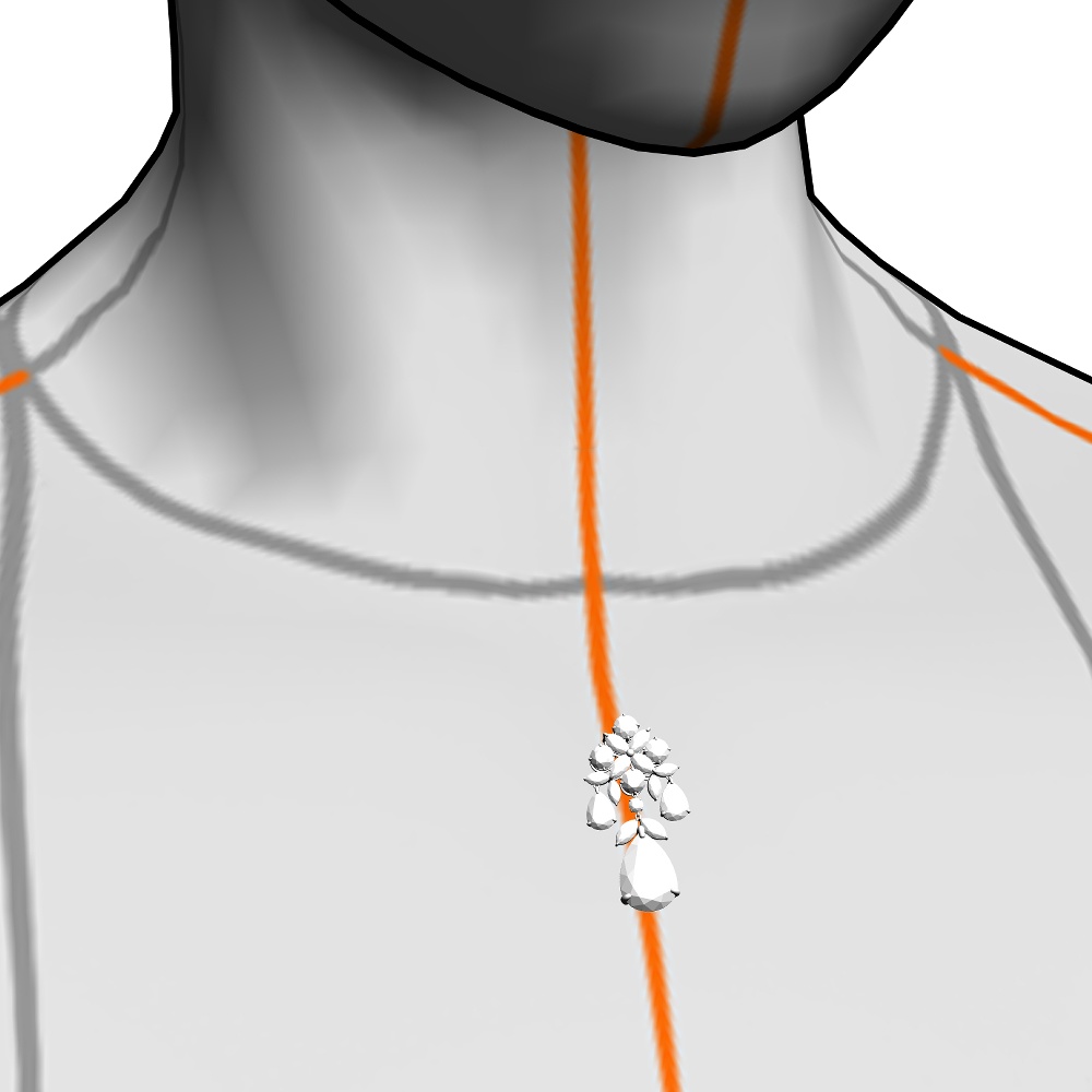 【3Dモデルデータ】ピアス14【Pierced earrings14】