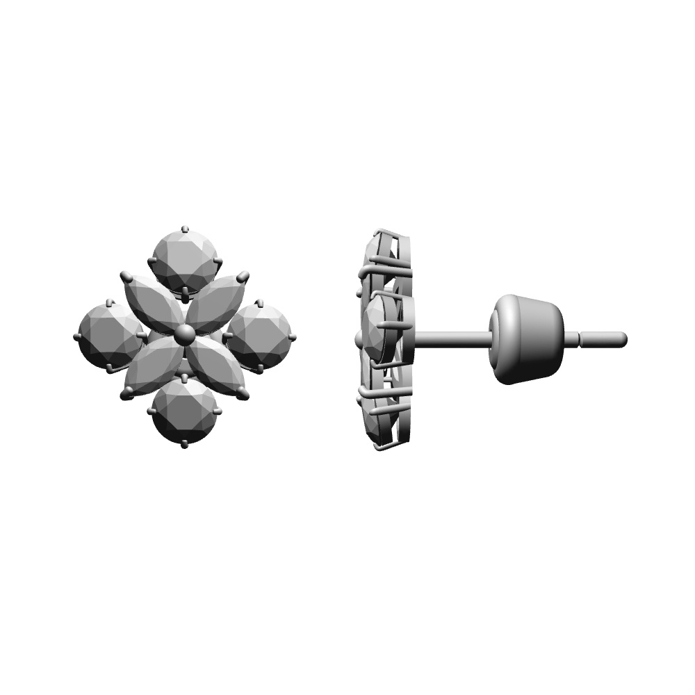 【3Dモデルデータ】ピアス14【Pierced earrings14】