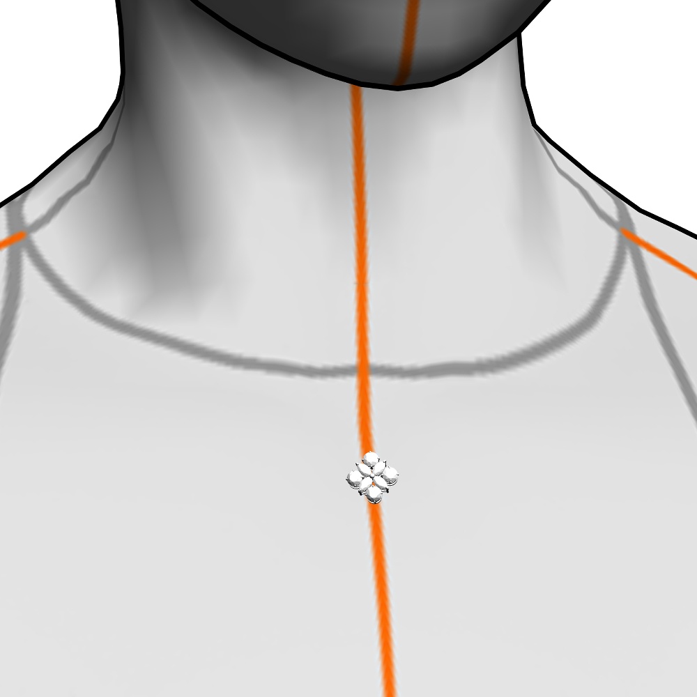 【3Dモデルデータ】ピアス14【Pierced earrings14】